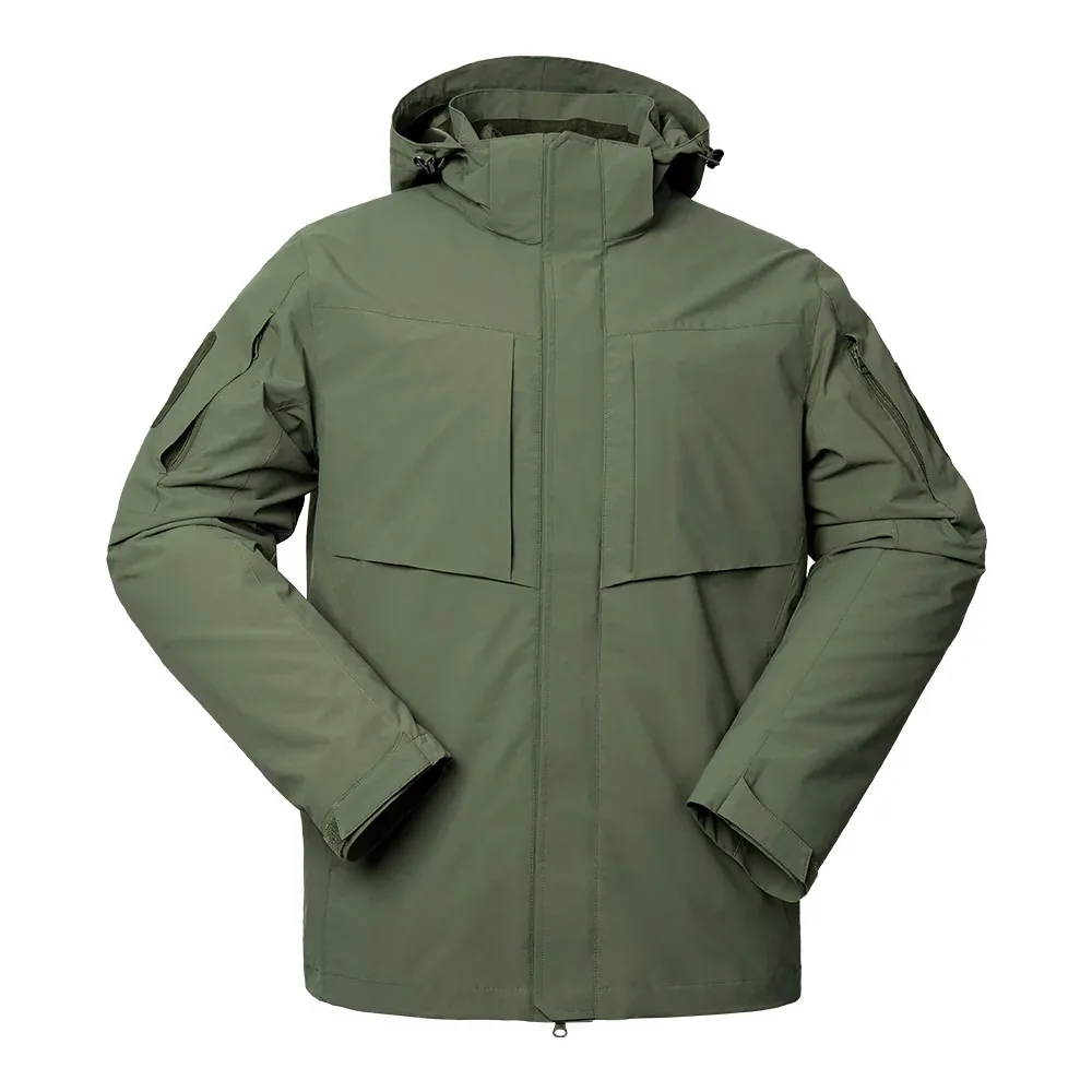 Army Green 3 in 1 Tactical Cotton Clothes Military Jacket