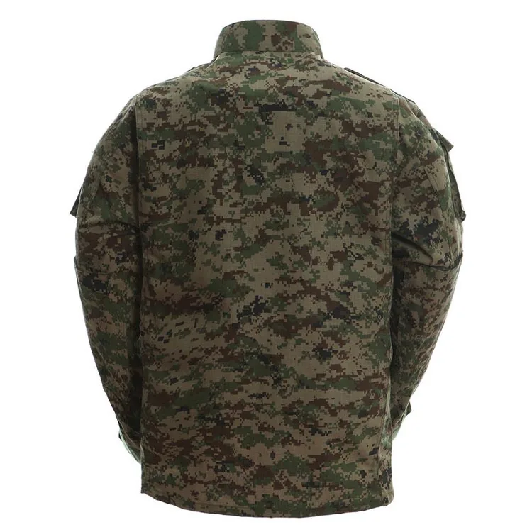 Close-up of reinforced elbows and knees with durable double-layer fabric for jungle operations