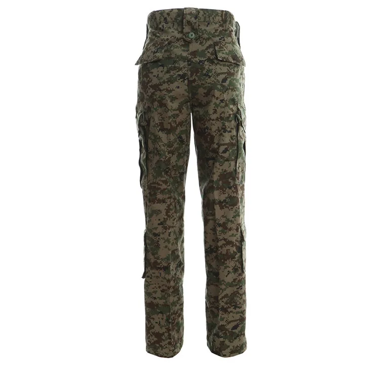 Detail of extra wide belt loops designed to securely hold military belts and tactical gear