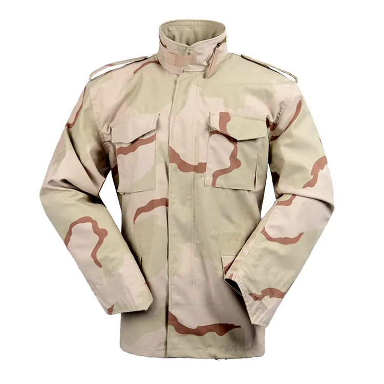 Nylon|Cotton Tricolor desert Camouflage M65 Field Jacket