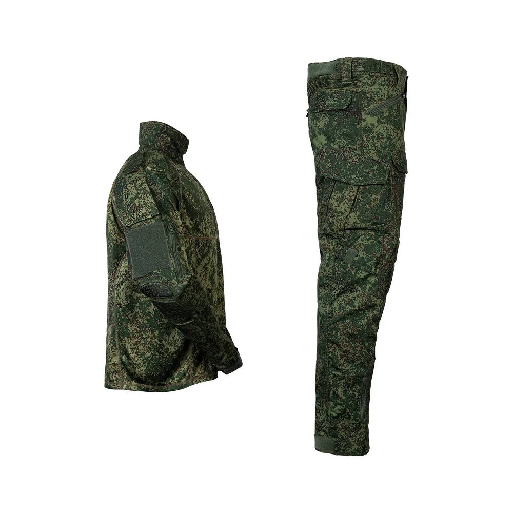 Side view showing zippered calf pockets and expandable side storage compartments