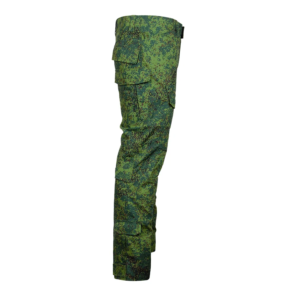 Detail of fabric texture showcasing durable ripstop material of tactical pants