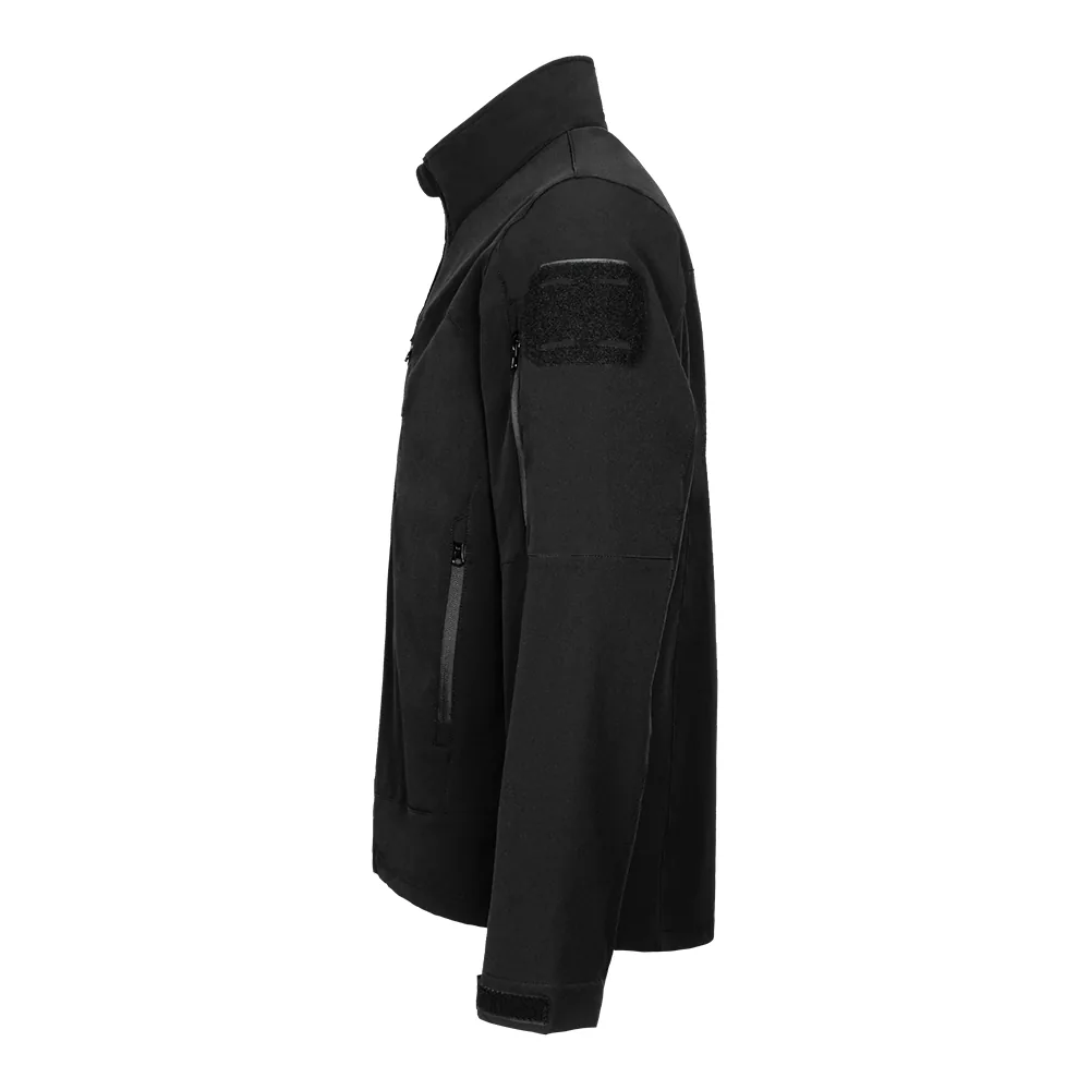 Black Men's Stand Collar Military Jacket