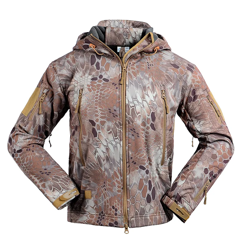 Mud Python Pattern Soft Shell Jacket