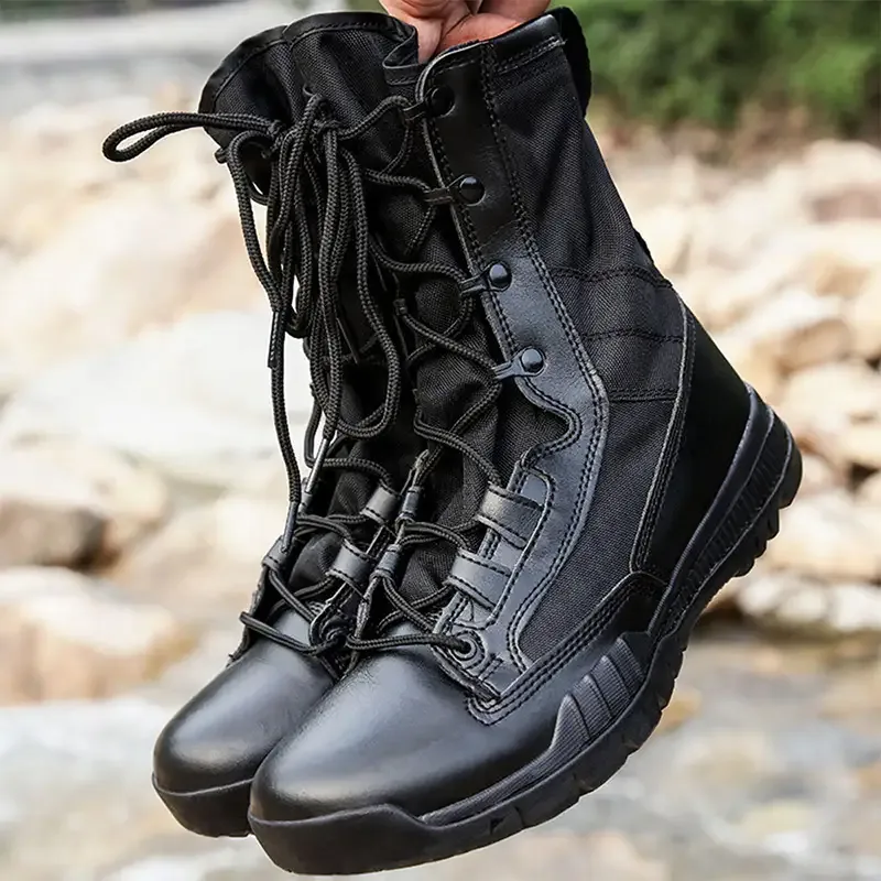 Leather Suede Tactical Boot