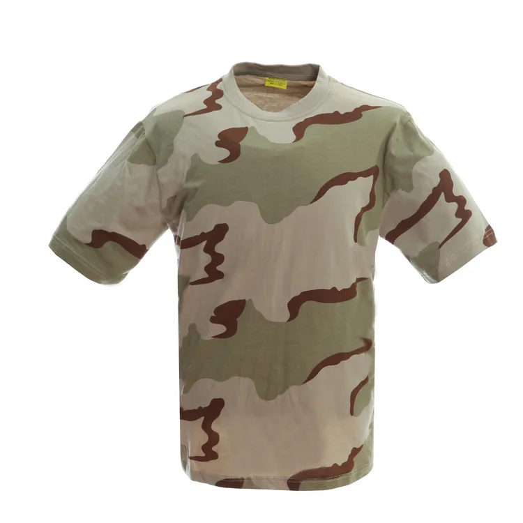 3 Color Desert Camouflage T Shirts for Man Company Customized Builder 1